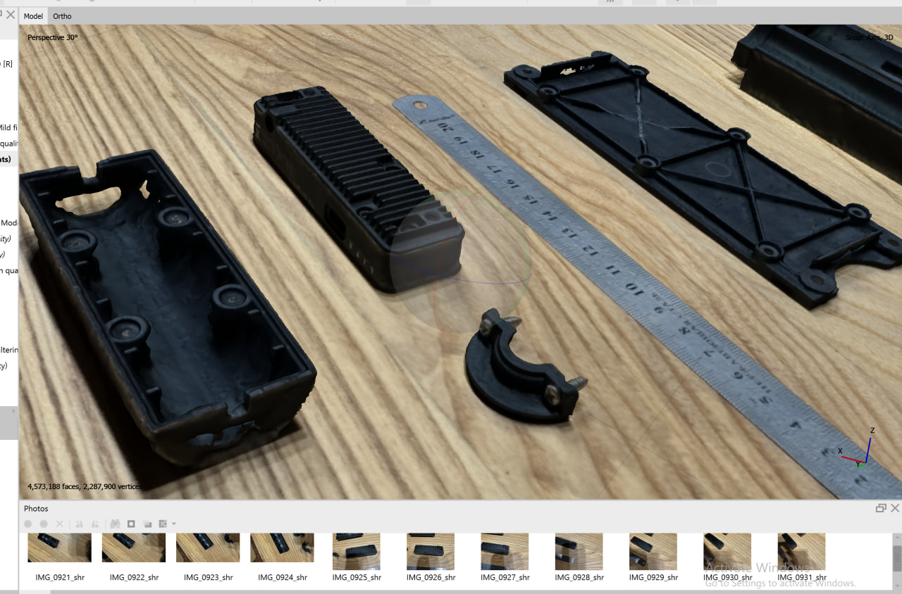 Photogrammetry cleanup workflow screenshot